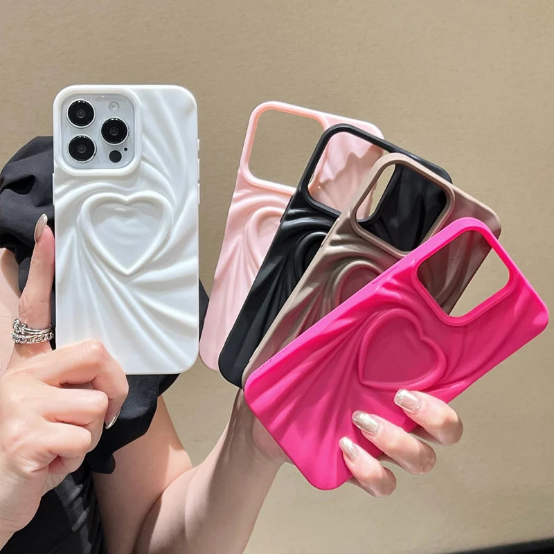 3D Love Heart Phone Case