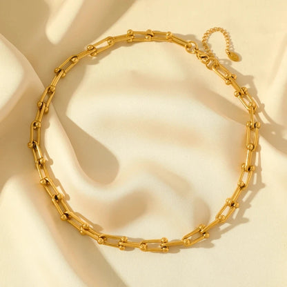 Golden Radiance Chain Jewellery Set